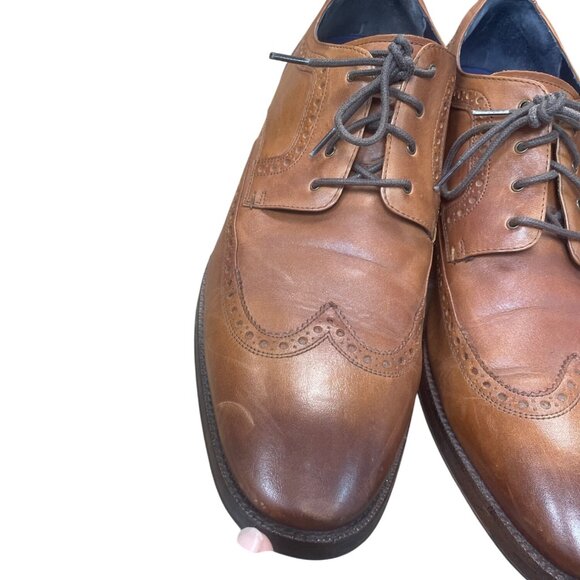 Cole Haan Mens Brown Leather Wingtip Oxford Shoes Size 12M SKU 9413 - Picture 16 of 16